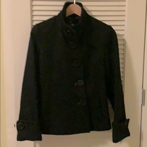 Classic black wool coat size xs